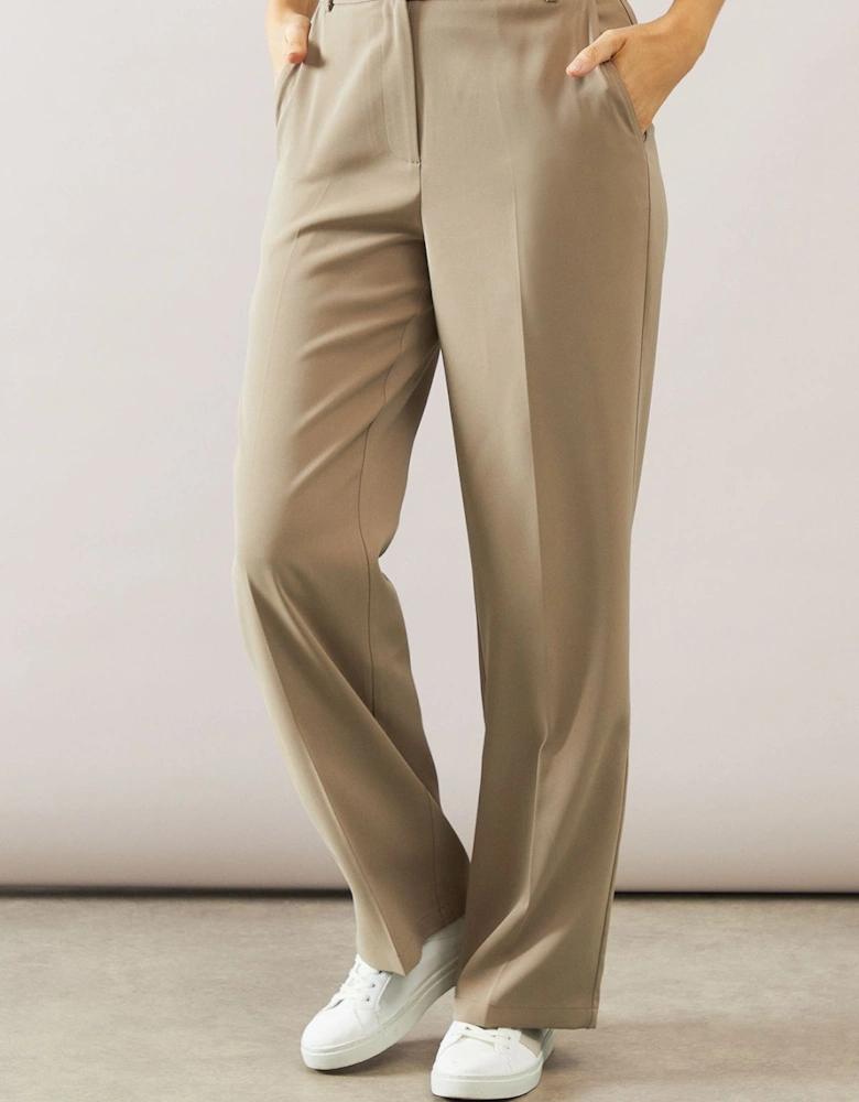 High Waist Straight Leg Trouser