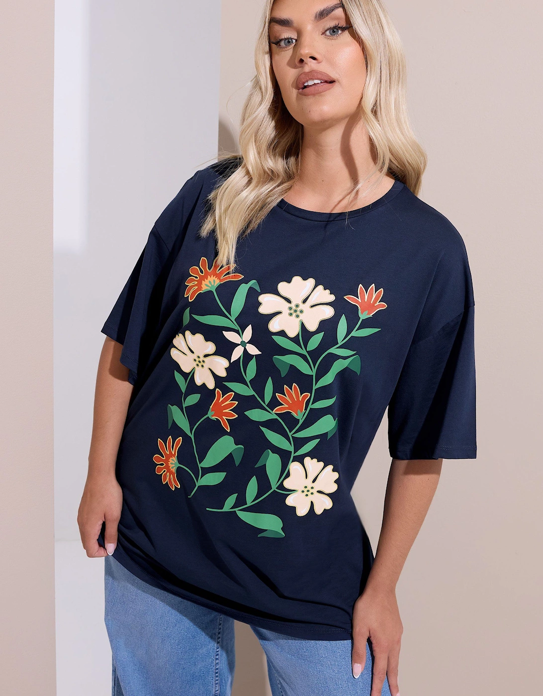 Floral Print Short Sleeve T-Shirt, 2 of 1