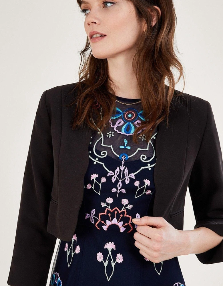 'Hortensia' Scallop Crop Jacket