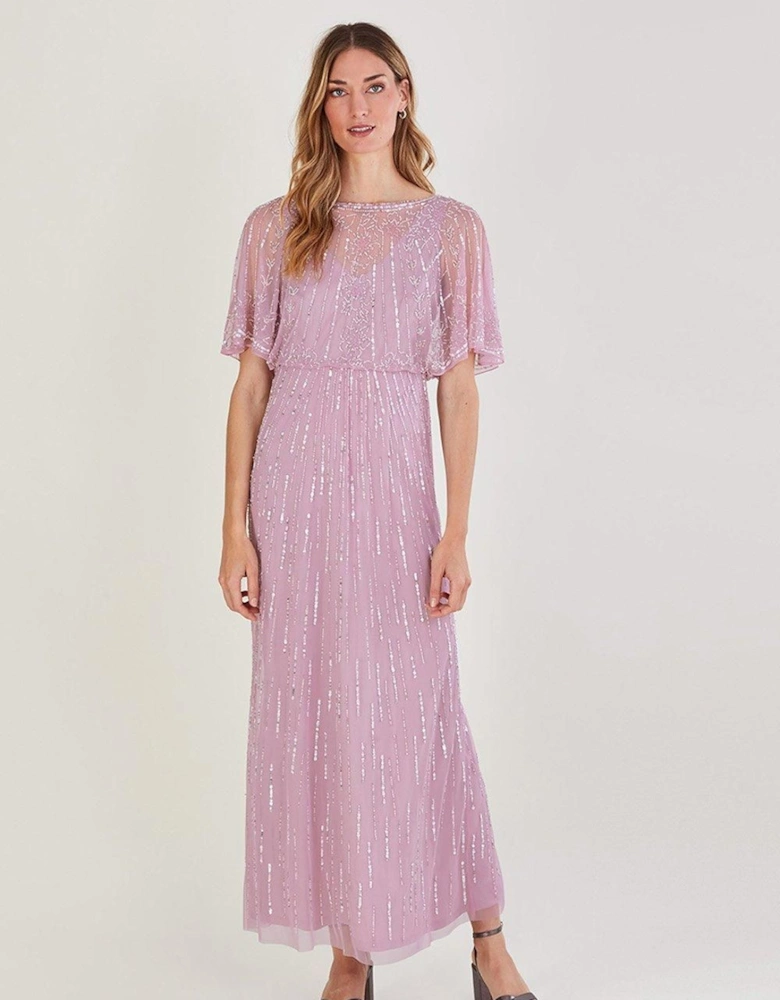 'Elizabeth' Embellished Maxi Dress
