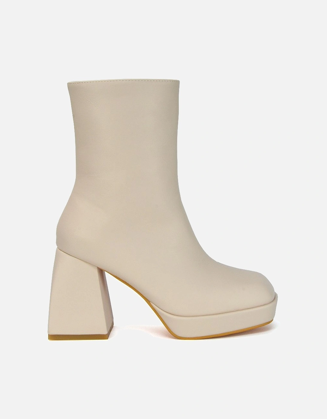 'Sylvie' Chunky Heel Square Toe Platform Ankle Boots, 2 of 1