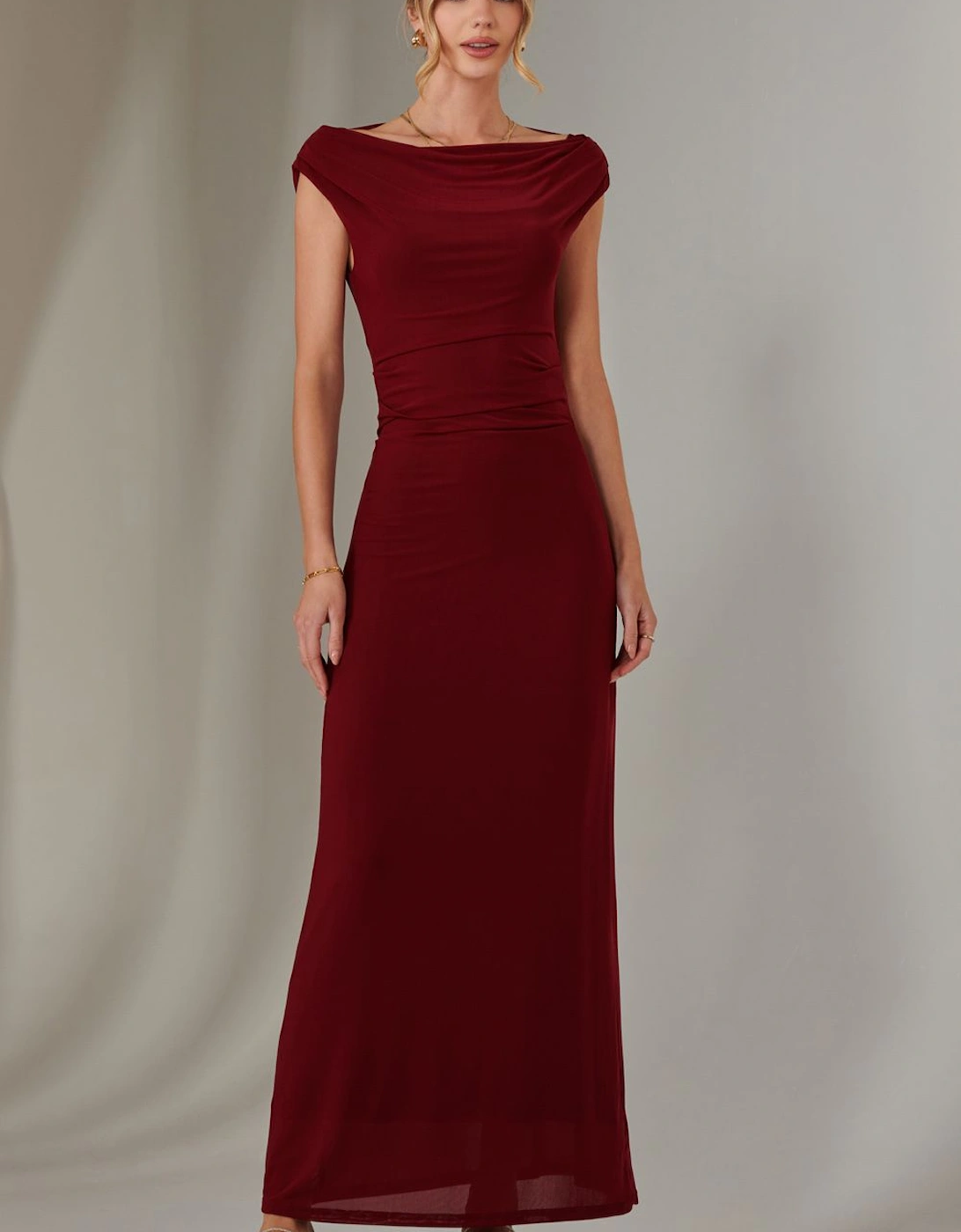 Eva Round Neck Sleeveless Maxi Dress, 2 of 1