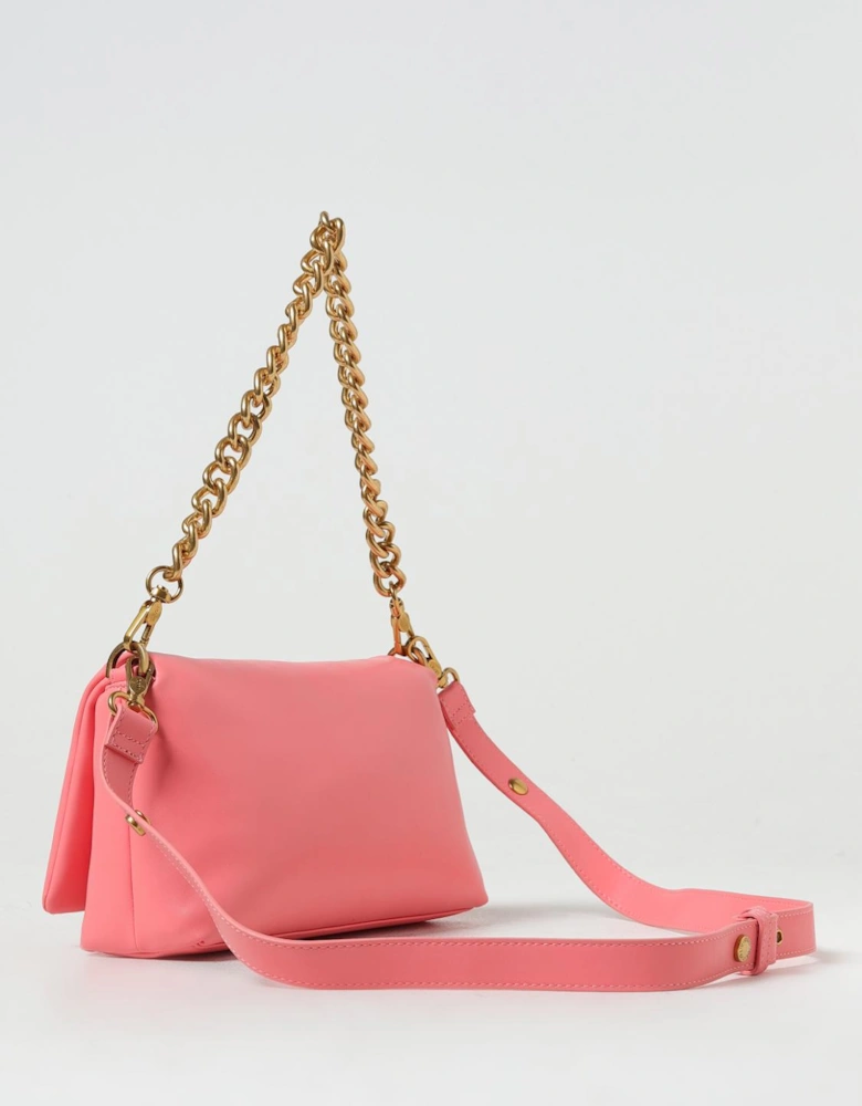 Chain Strap Leather Shoulder Bag