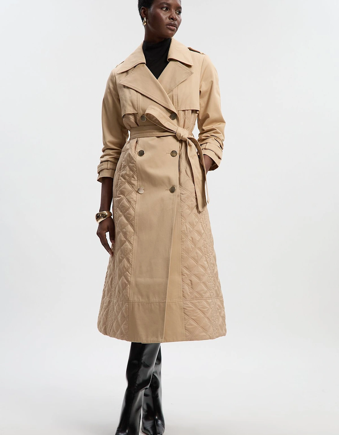 Quilted Trench Coat, 2 of 1
