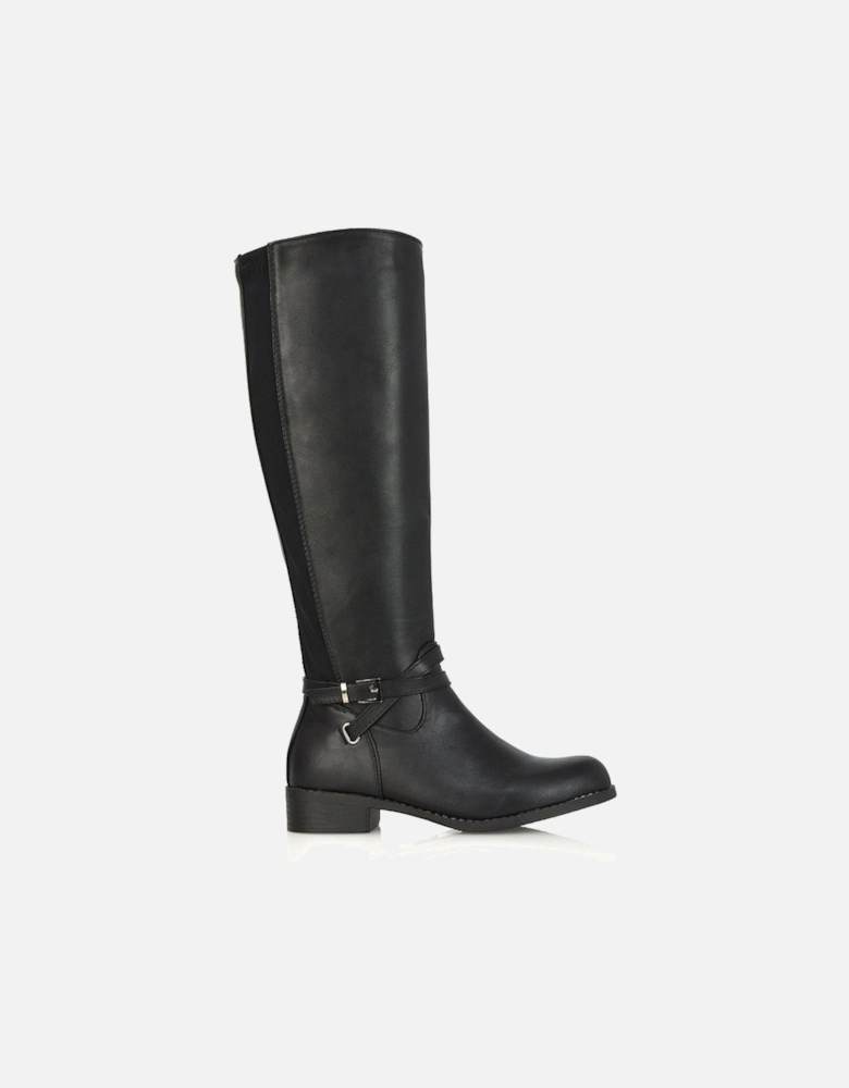 'Everly' Flat Knee High Riding Style Boots