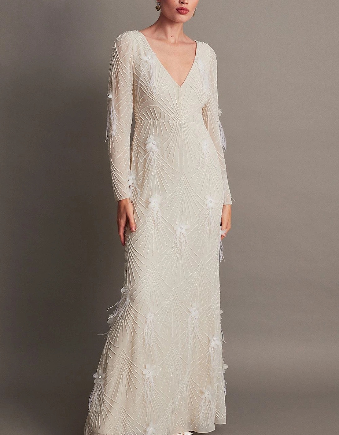 Florence Embellished Bridal Dress Ivory, 2 of 1