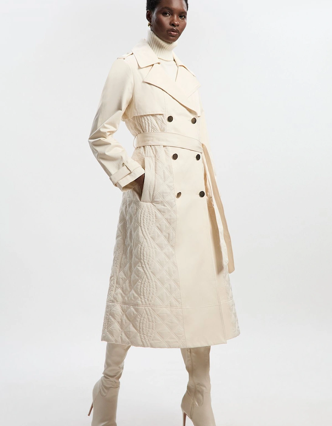 Quilted Trench Coat, 2 of 1