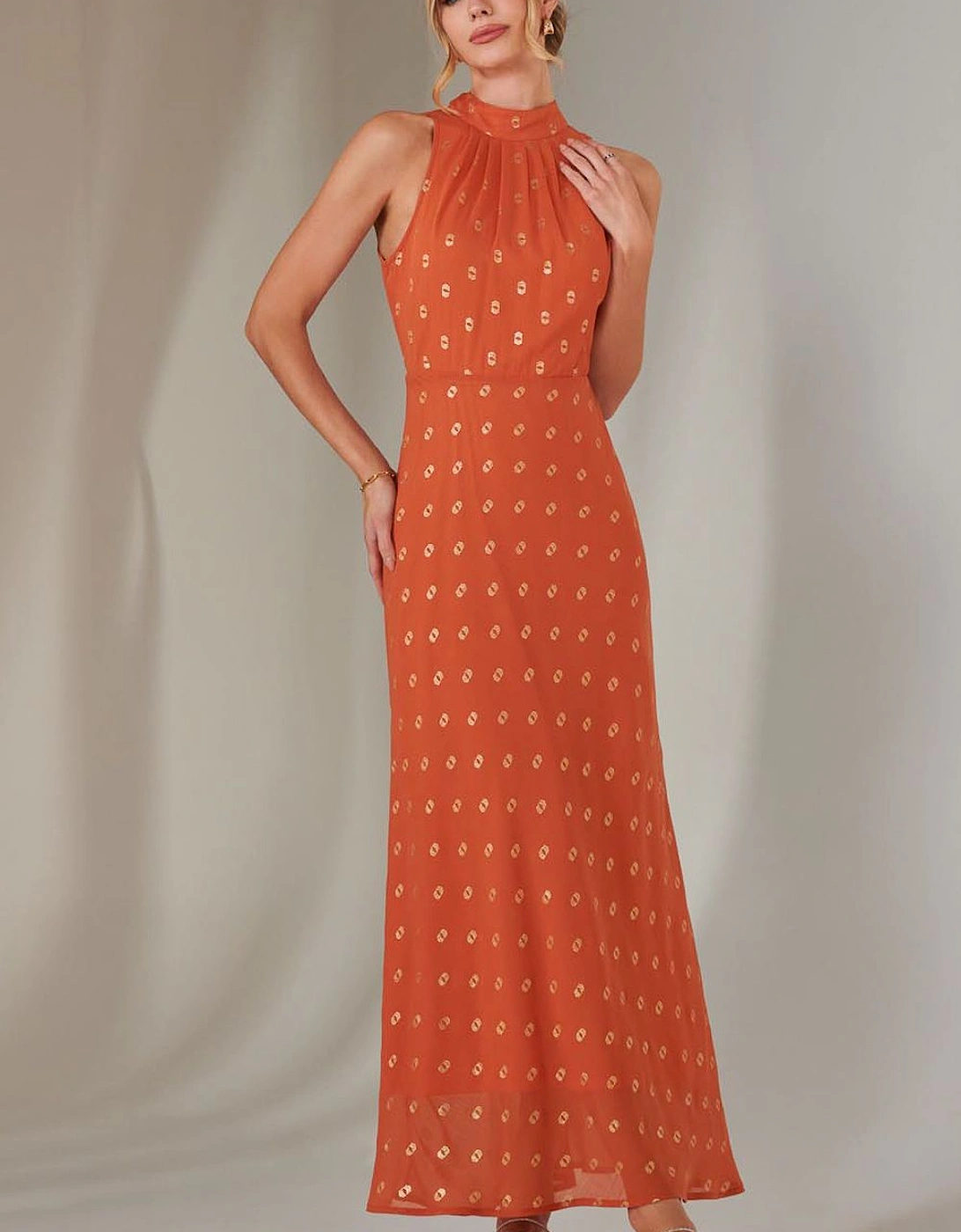 Halterneck Maxi Dress, 2 of 1
