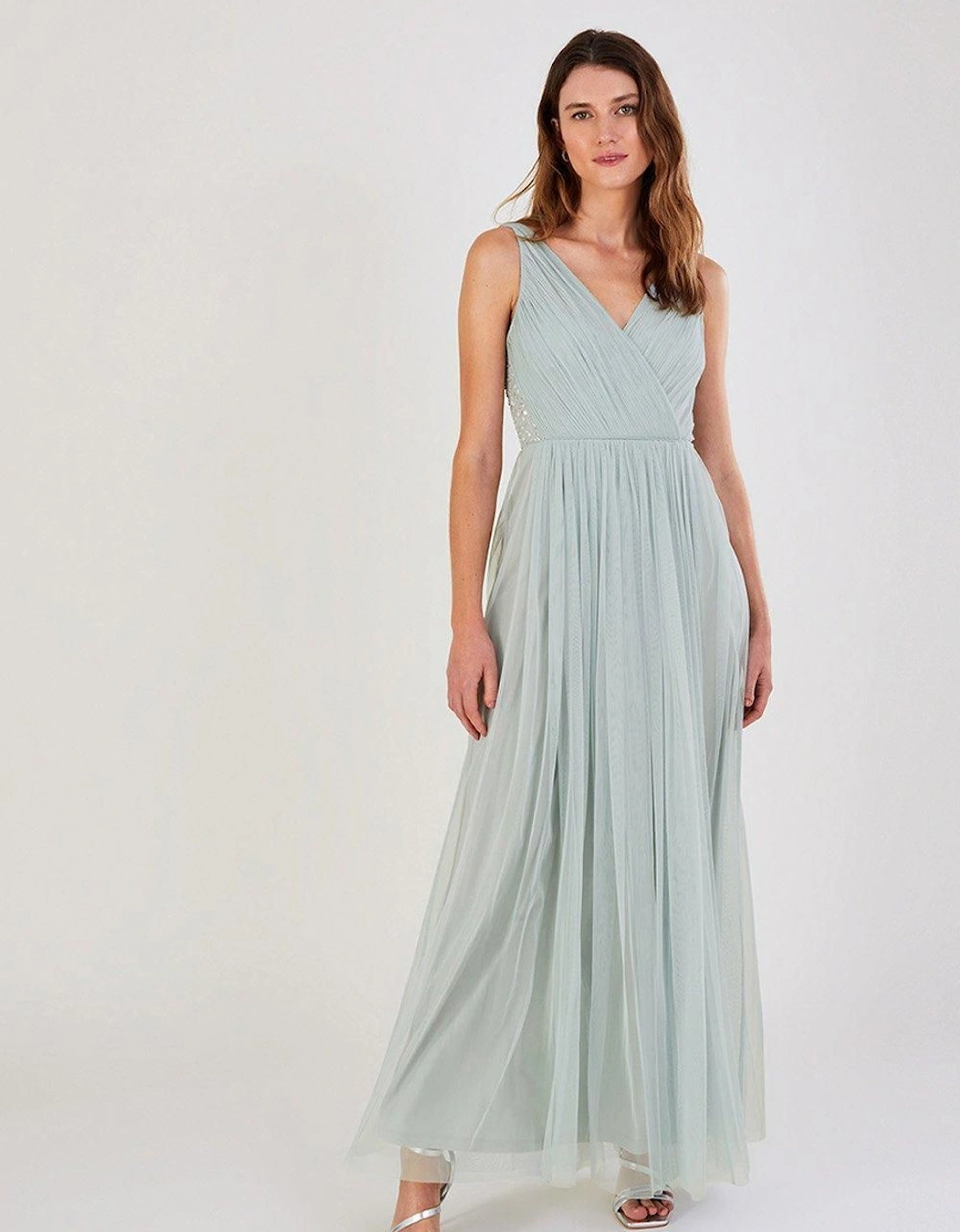 Anne Mesh Maxi Dress Green, 2 of 1