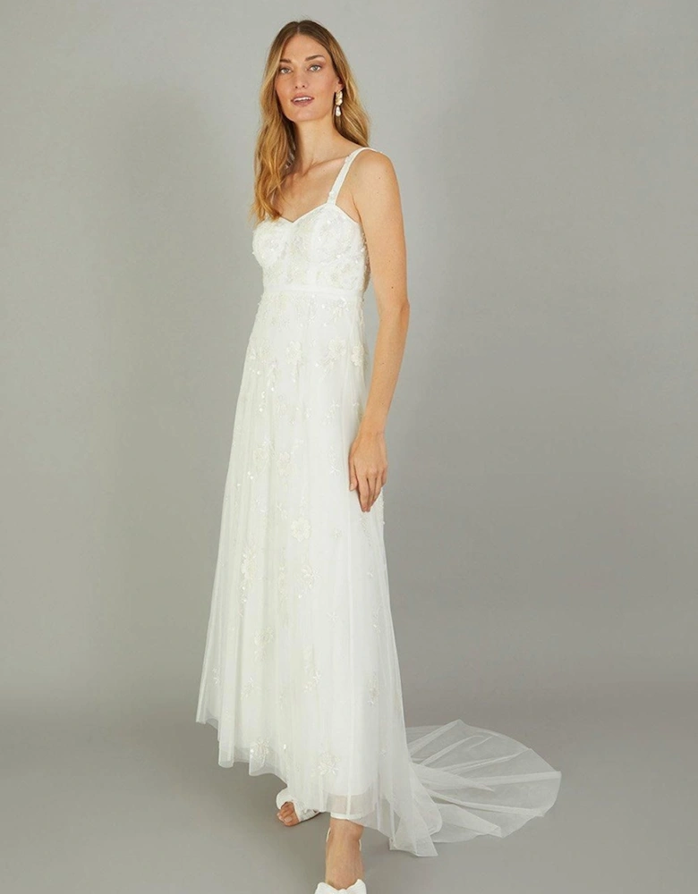 Caroline Embellished Bridal Dress Ivory