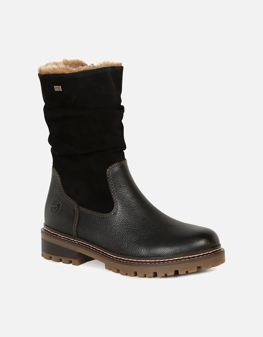 Crinkle Womens Calf Length Boots, 6 of 5