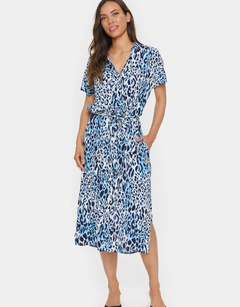 Blanca Short Sleeve Shirt Dress Floral