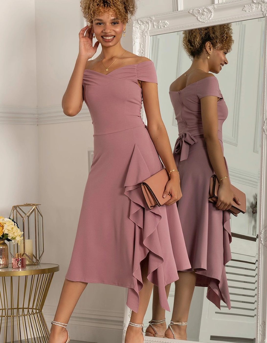 Desiree Frill Fit & Flare Dress, 2 of 1