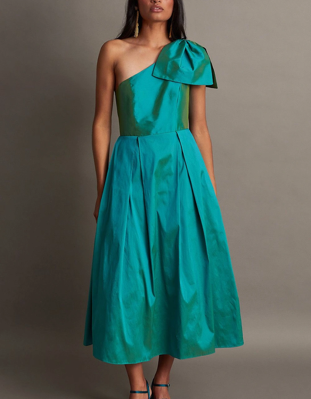 Bliss One-Shoulder Dress Green, 2 of 1