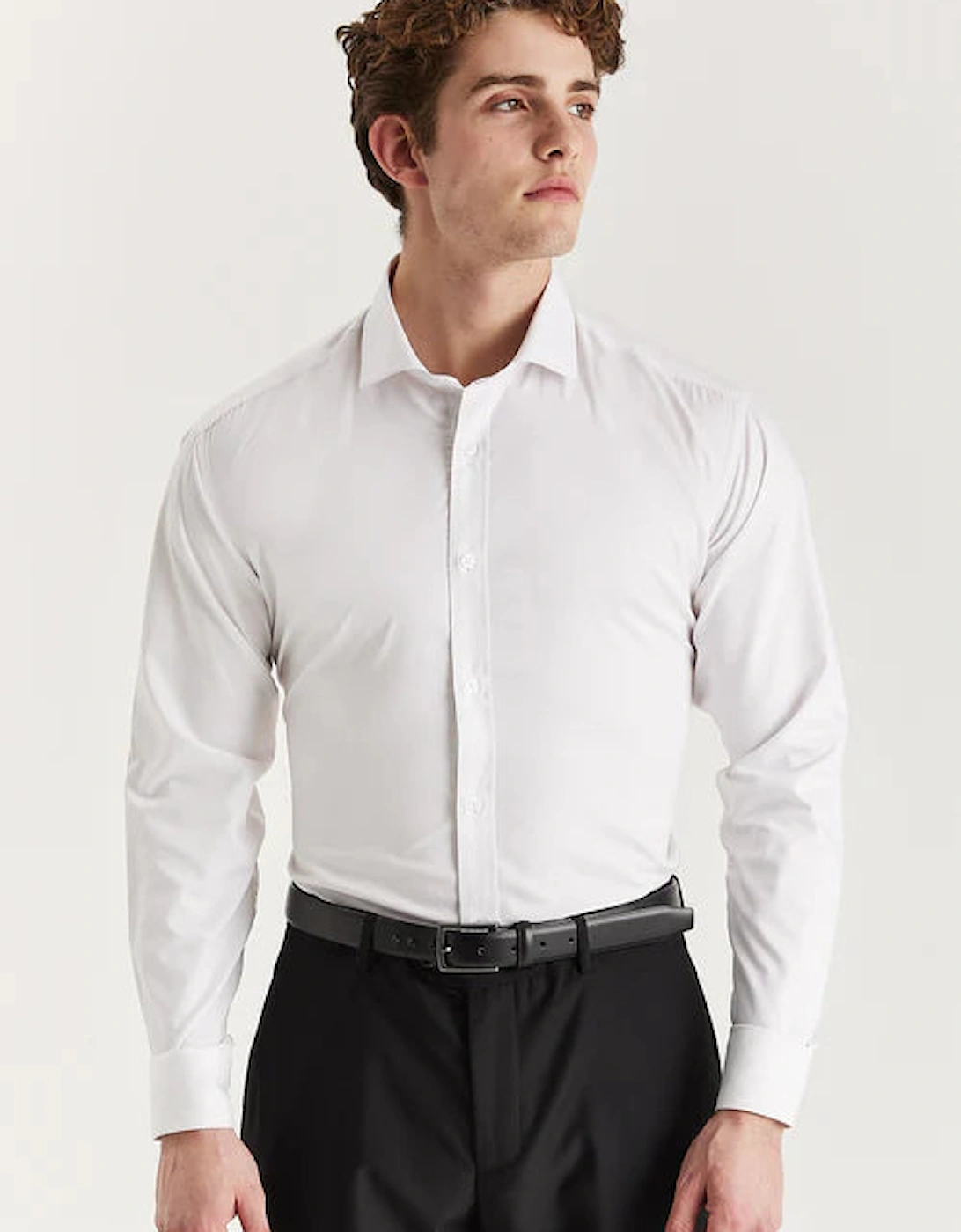 Oliver Cutaway Collar Shirt - White, 5 of 4