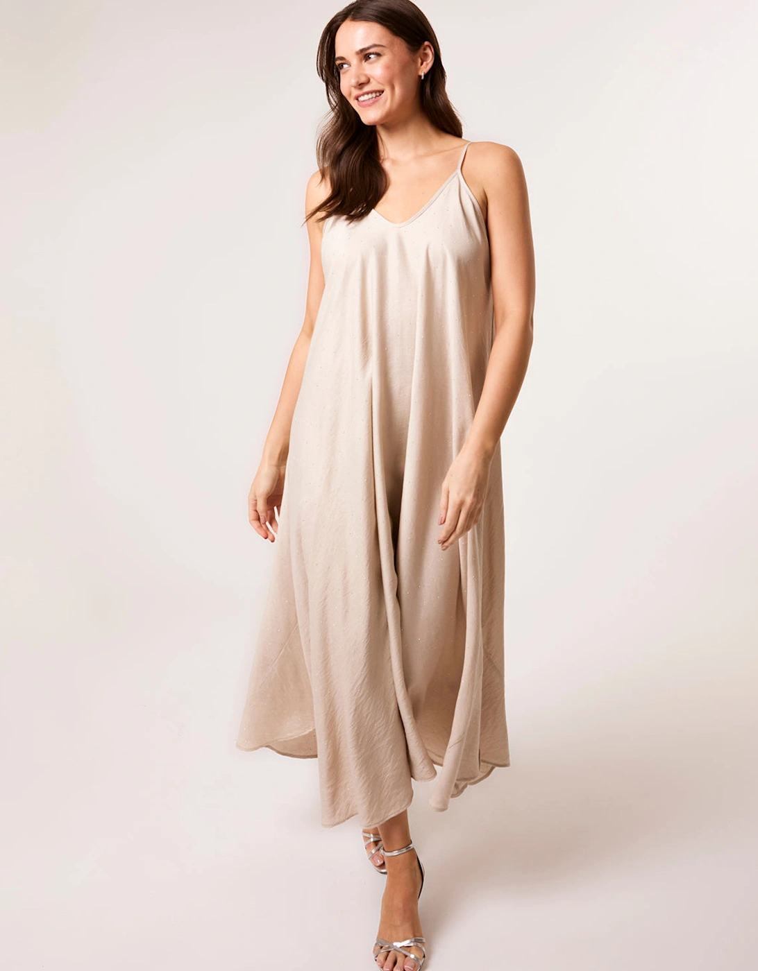 Stone V Neck Diamante Dress, 2 of 1