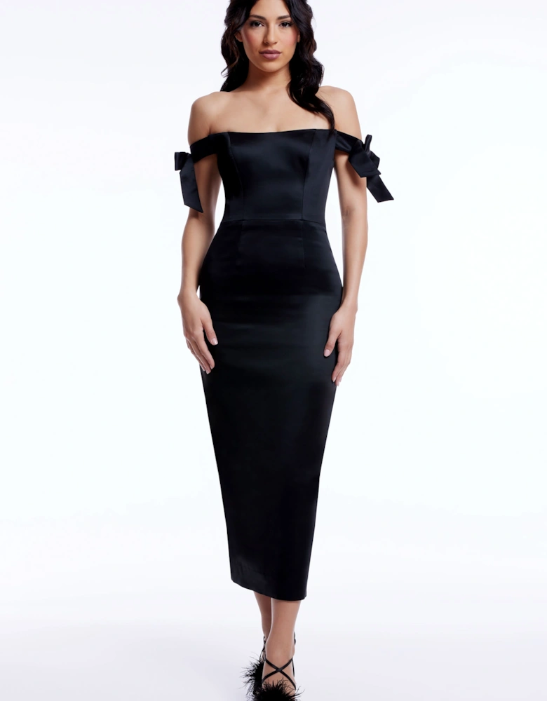 Verona Strapless Bodycon Dress Plain