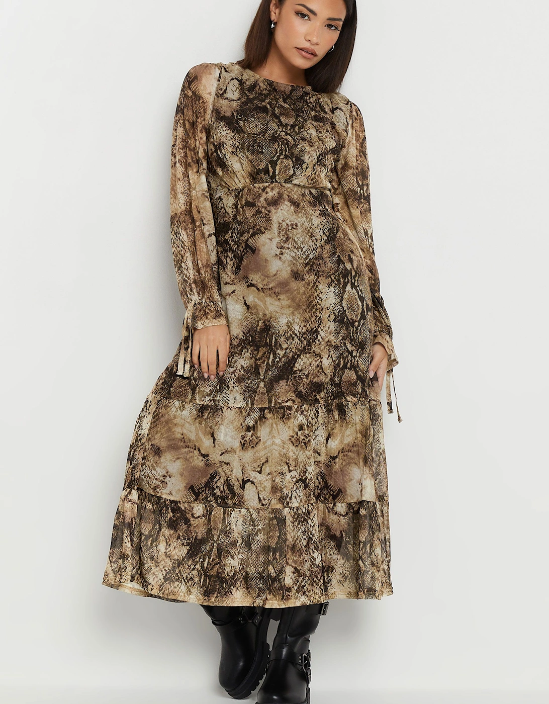 Petite Snake Mesh Dress, 2 of 1