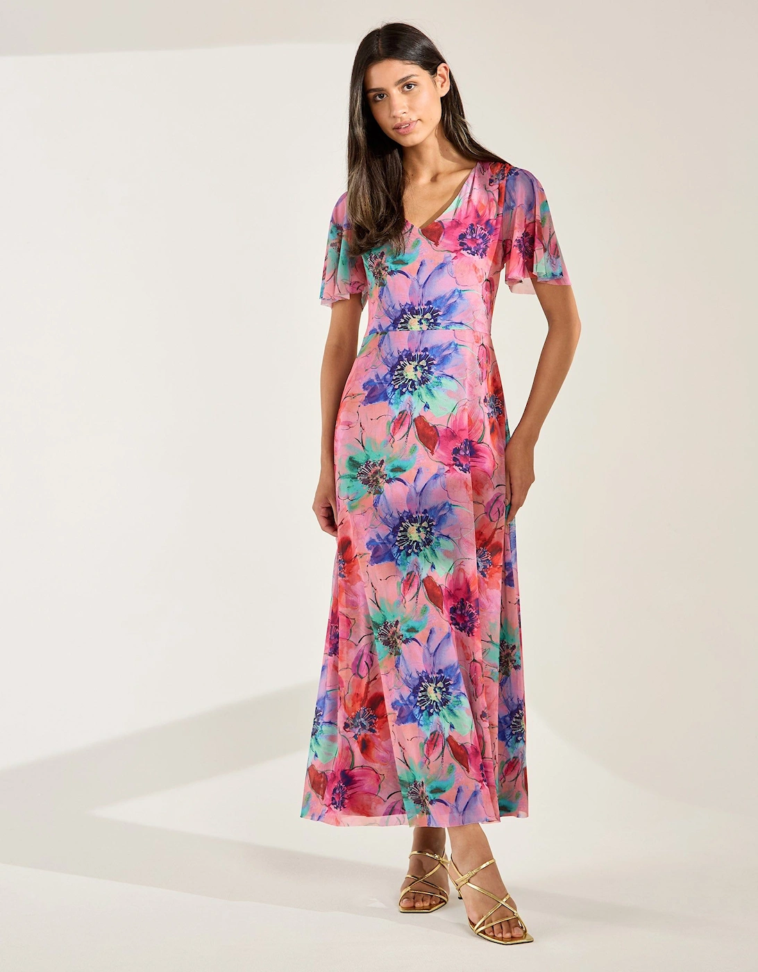 Immy Floral Printed Maxi Dress, 2 of 1