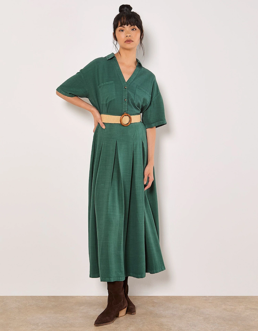 Boho Belted Midi Skirt, 2 of 1