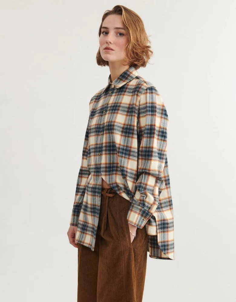 Lula Oversized Shirt - Check