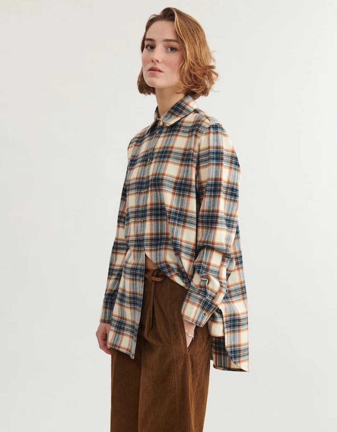 Lula Oversized Shirt - Check