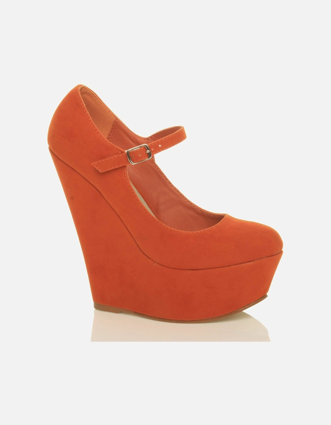 High Wedge Heel Mary Jane Platform  Court Shoes, 2 of 1
