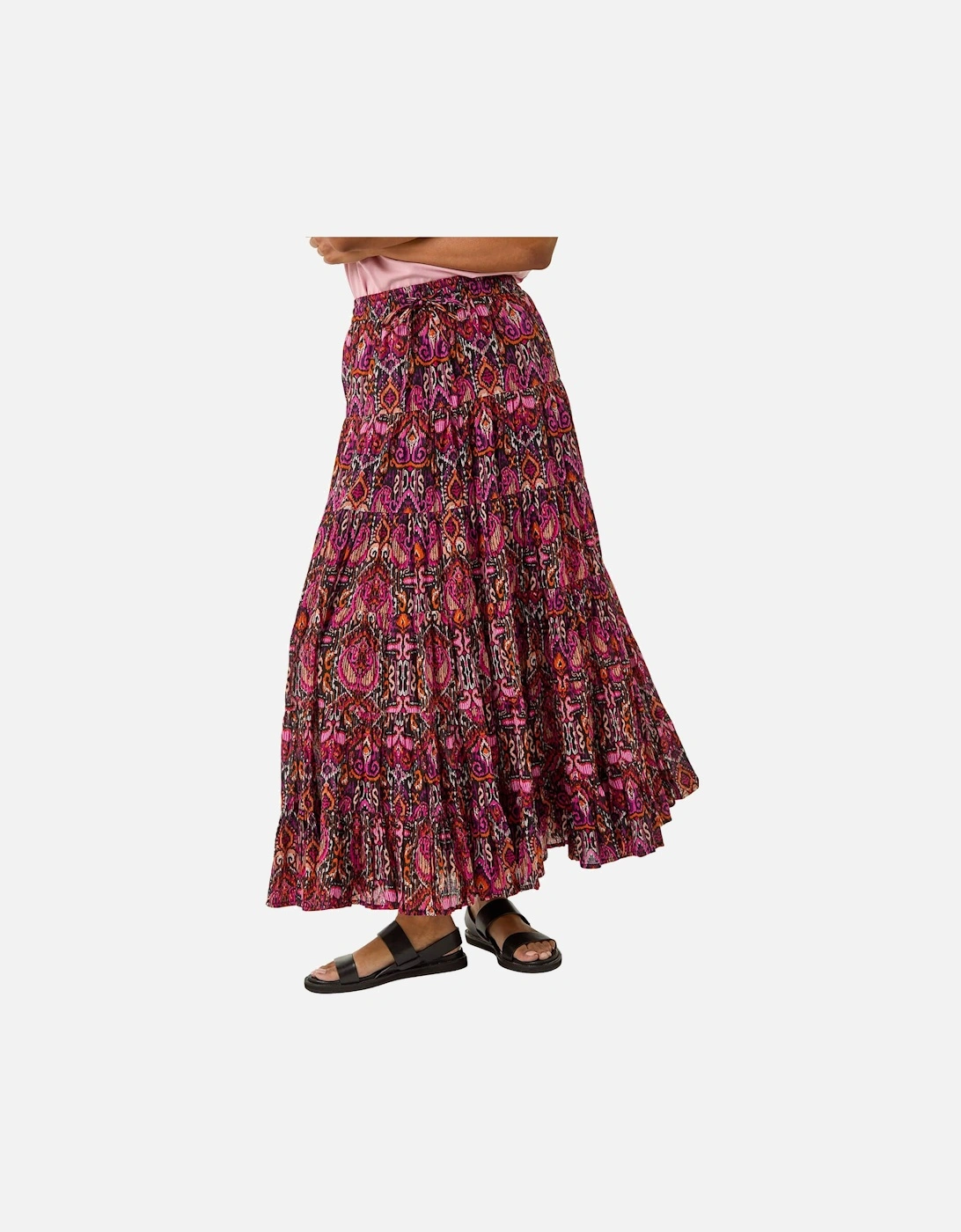 Abstract Print Tiered Skirt, 2 of 1