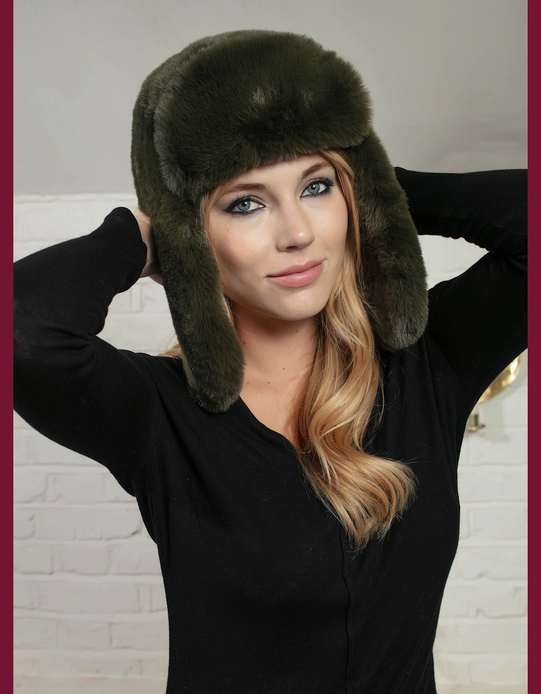 AW25 Billie Faux Fur Trapper - Olive, 2 of 1