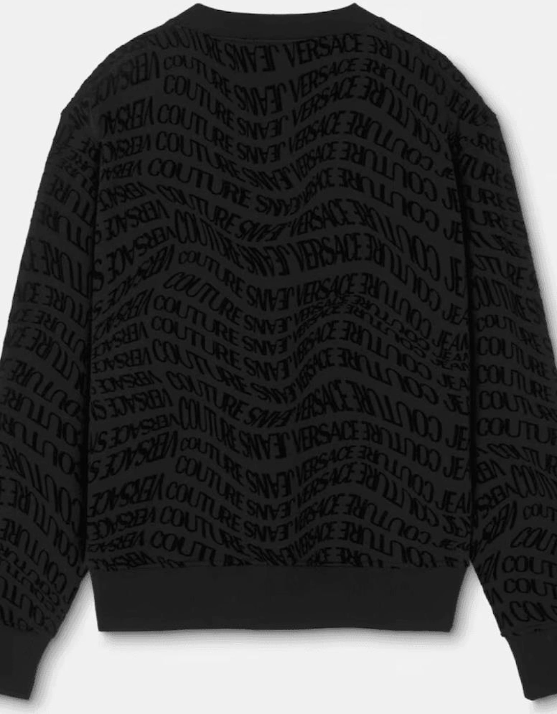 Regular Fit Liquify All Over Logo Black Tracksuit