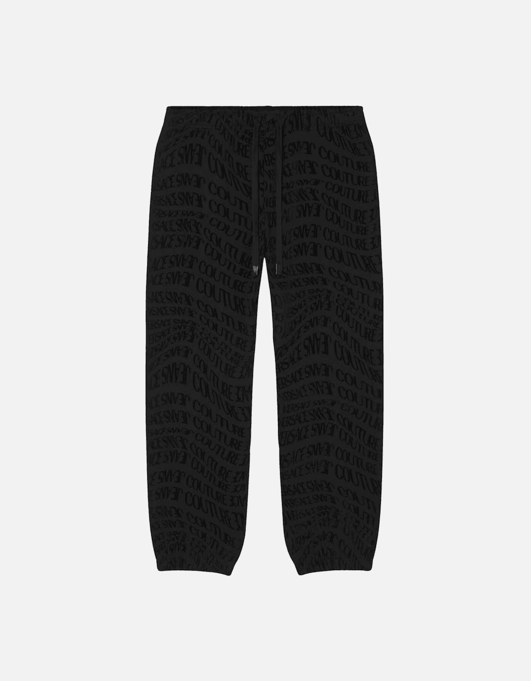 Regular Fit Liquify All Over Logo Black Tracksuit