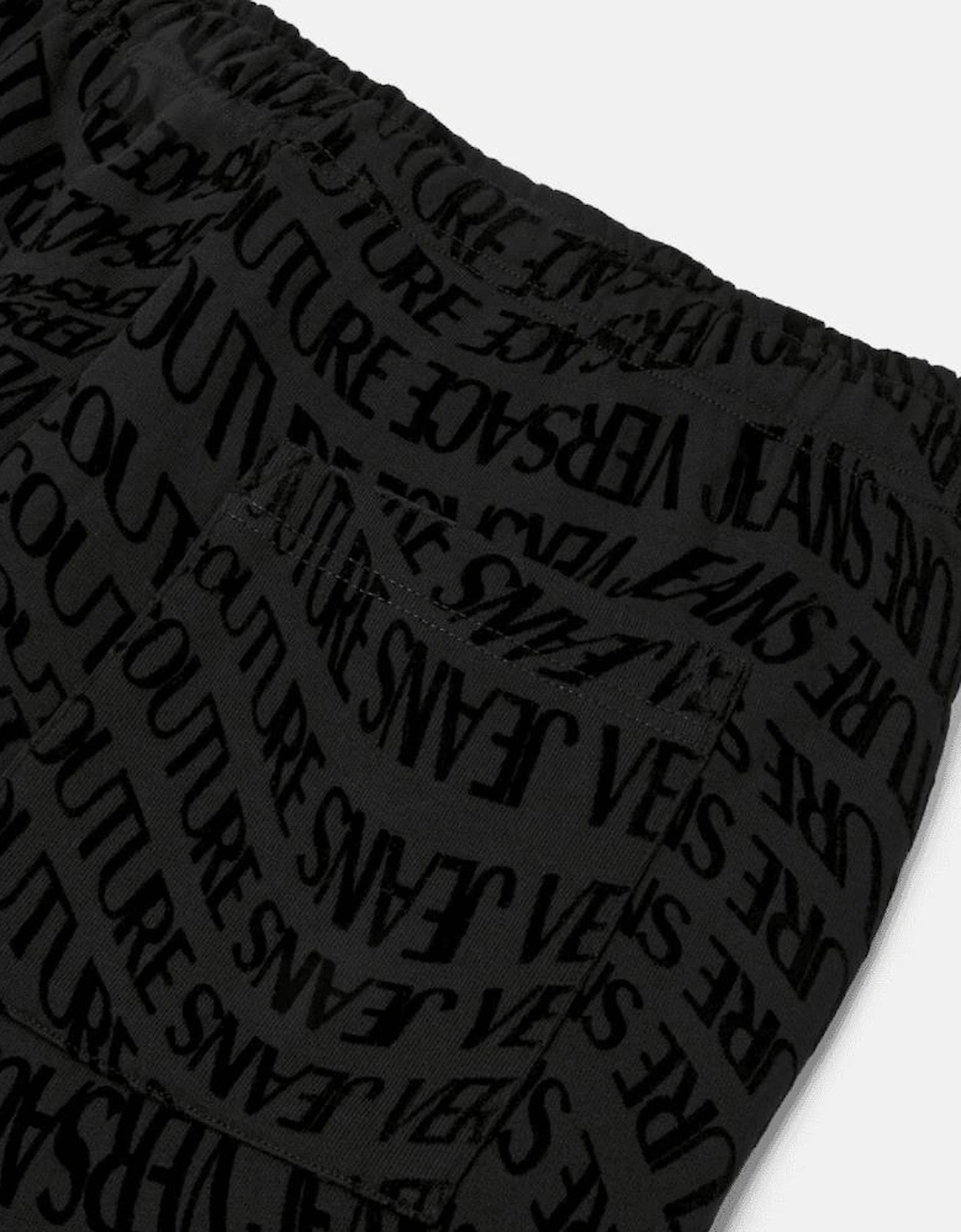 Regular Fit Liquify All Over Logo Black Tracksuit