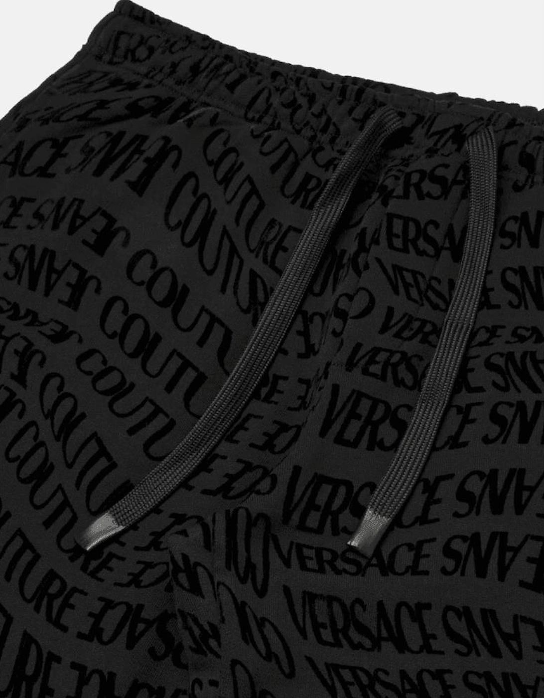 Regular Fit Liquify All Over Logo Black Tracksuit