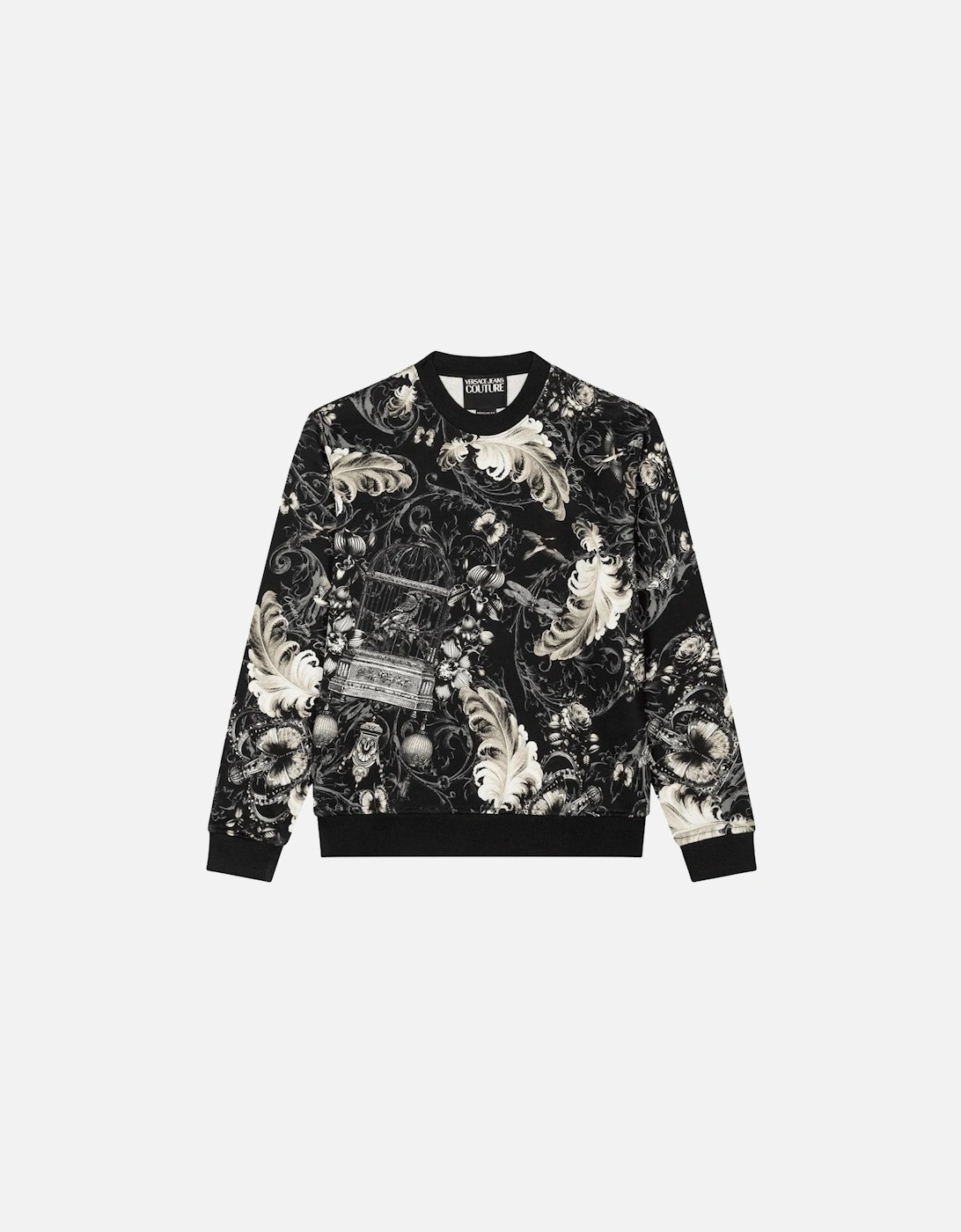 All Over Logo Black Sweatshirt, 3 of 2