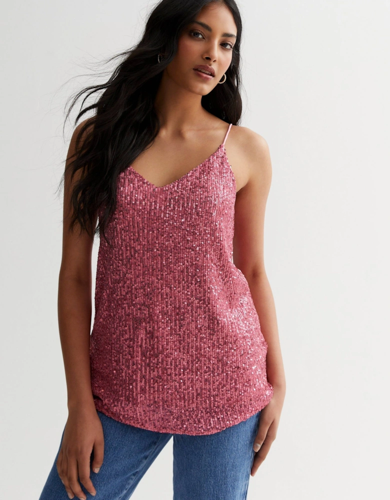 Sequin Cami Top