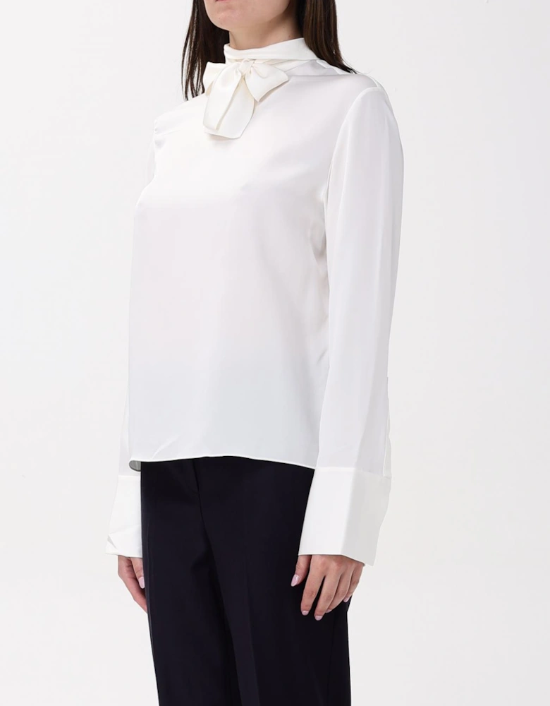 High Neck Long Sleeve Blouse