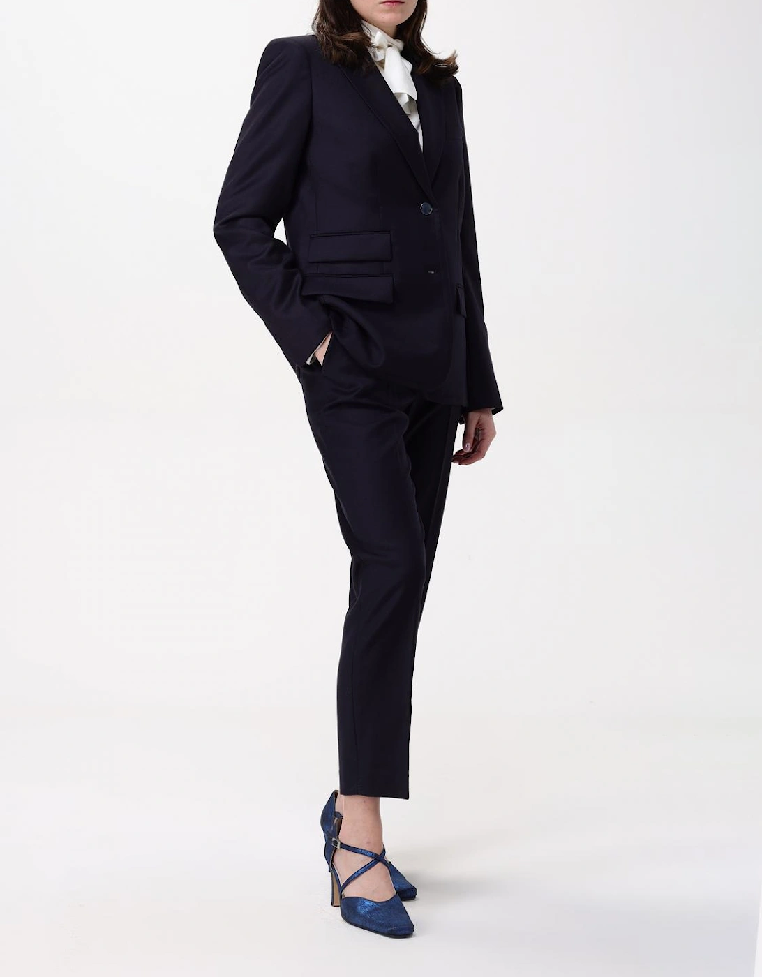 High Neck Long Sleeve Blouse