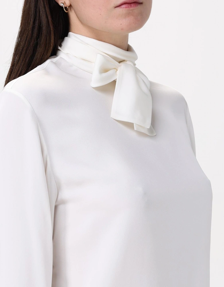 High Neck Long Sleeve Blouse