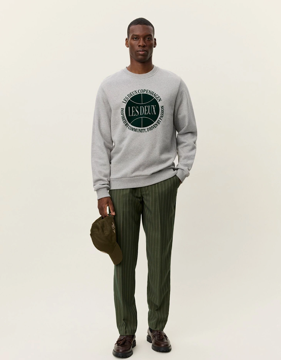 Ben Basketball Sweatshirt - Light Grey Melange