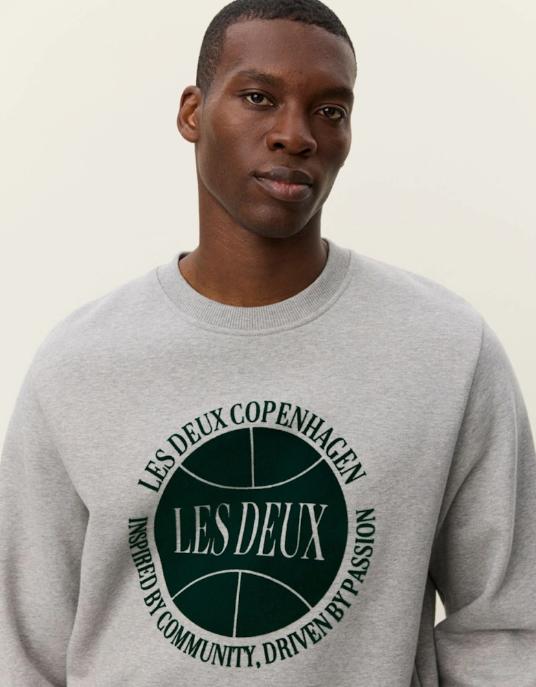 Ben Basketball Sweatshirt - Light Grey Melange