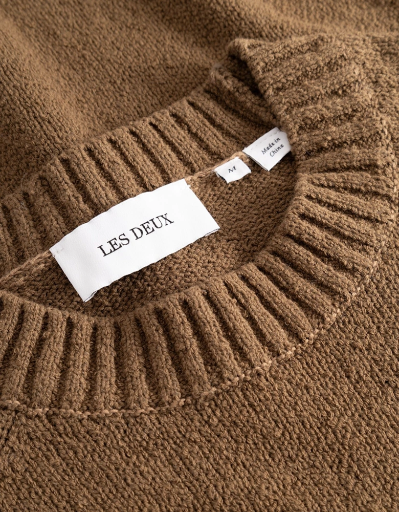 Brad Roundneck Knit - Teak Brown
