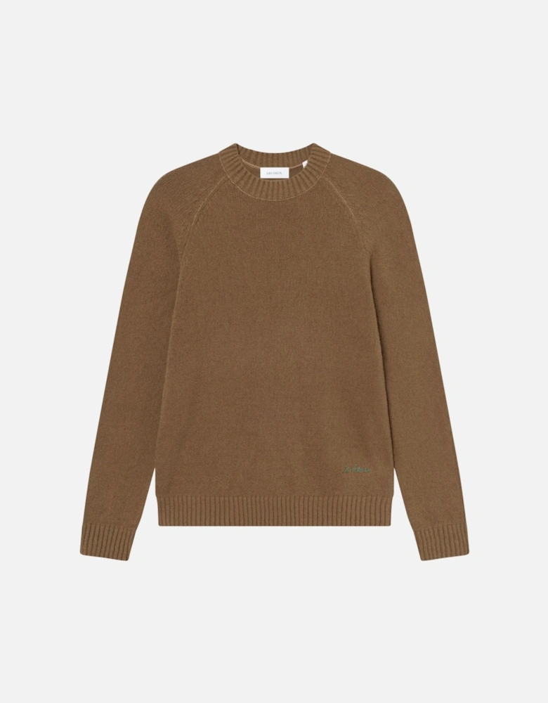 Brad Roundneck Knit - Teak Brown