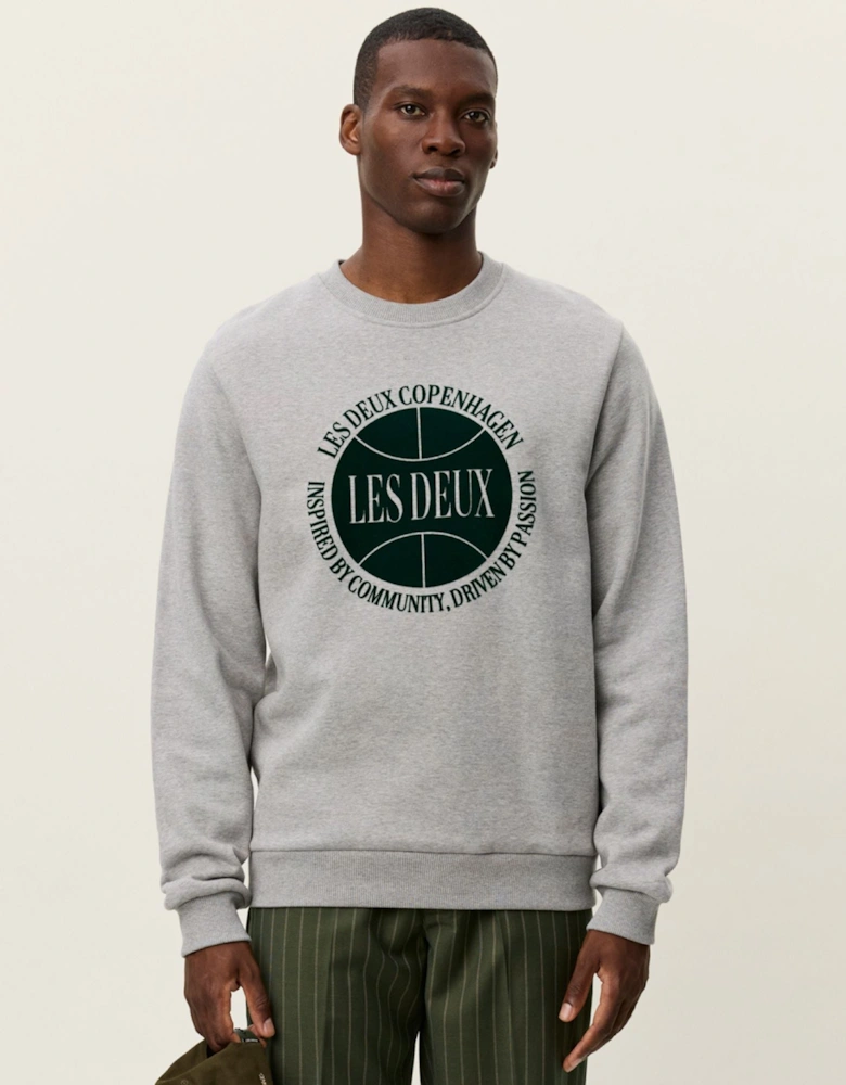 Ben Basketball Sweatshirt - Light Grey Melange