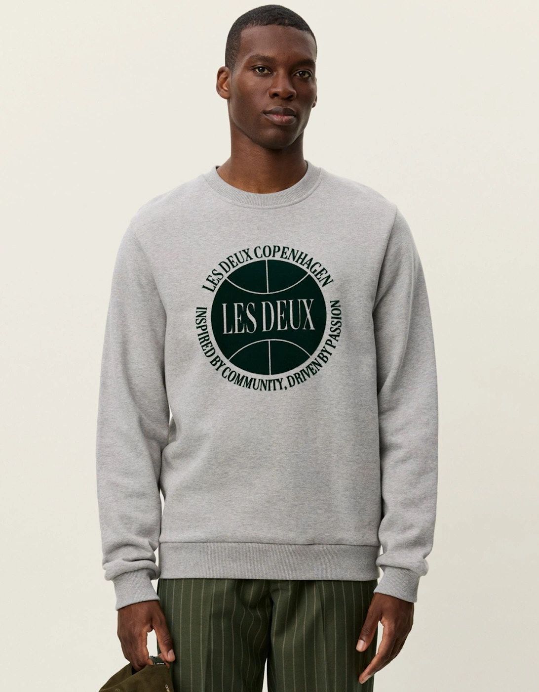 Ben Basketball Sweatshirt - Light Grey Melange