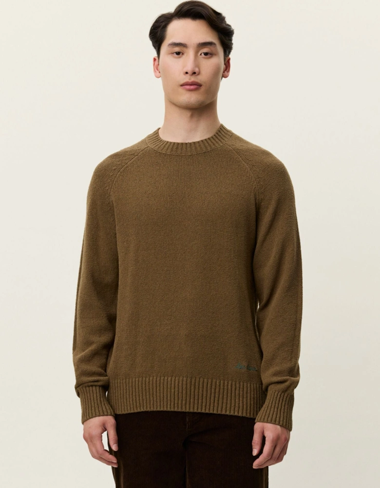 Brad Roundneck Knit - Teak Brown