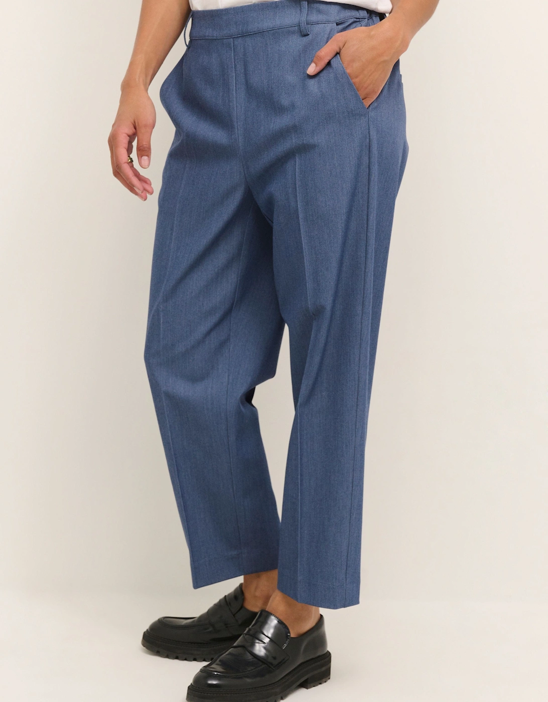 Sakura Elastic Waist Suit Trousers Plain, 2 of 1