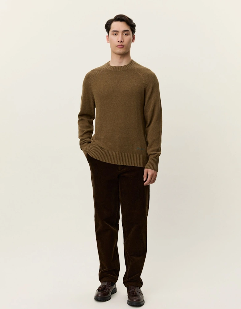 Brad Roundneck Knit - Teak Brown