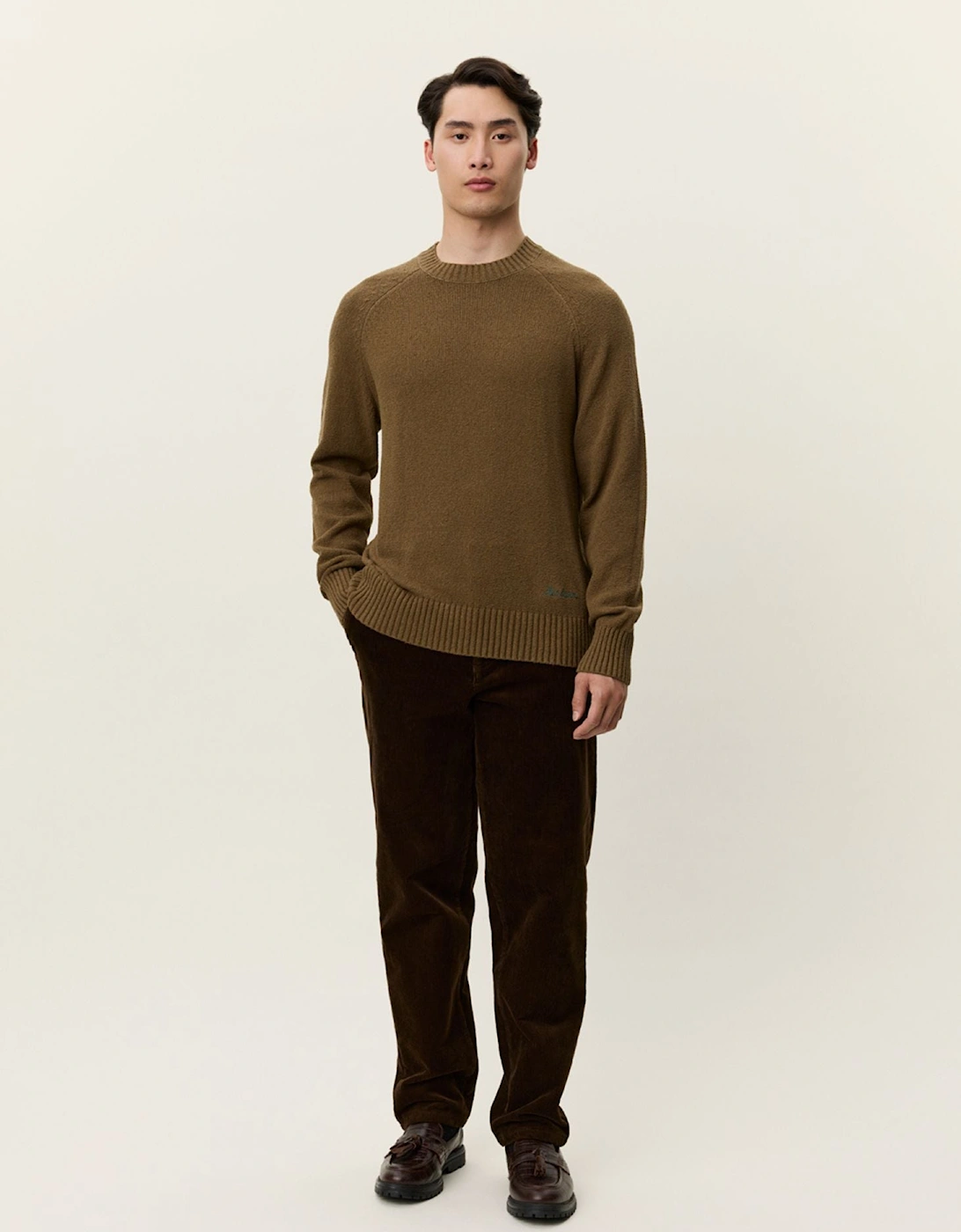 Brad Roundneck Knit - Teak Brown