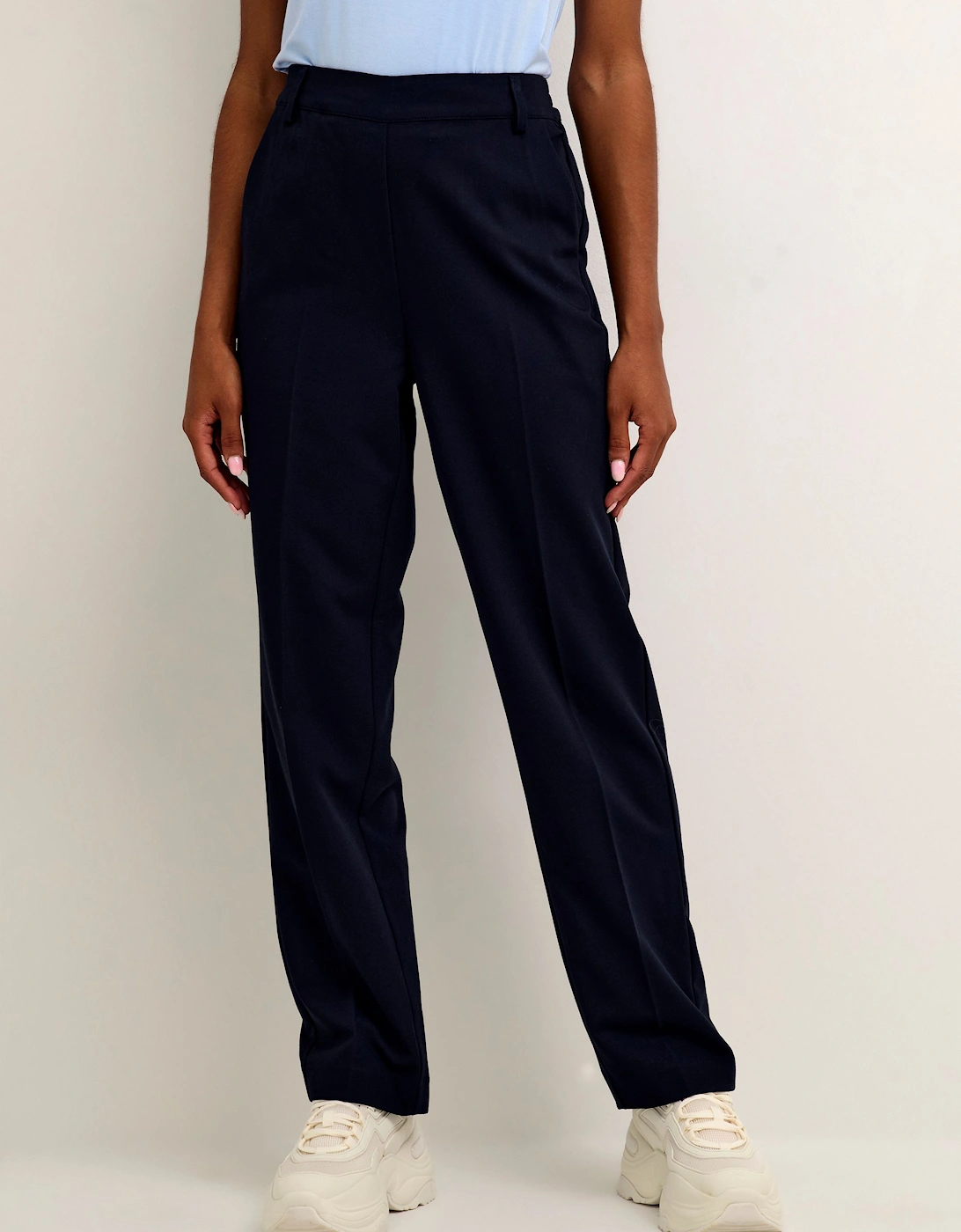 Sakura Elastic Waist Suit Trousers Plain, 2 of 1