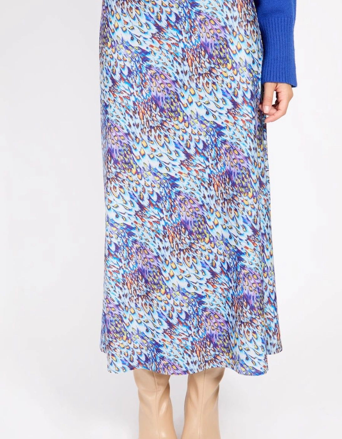 Peacock Print Midaxi Skirt, 2 of 1